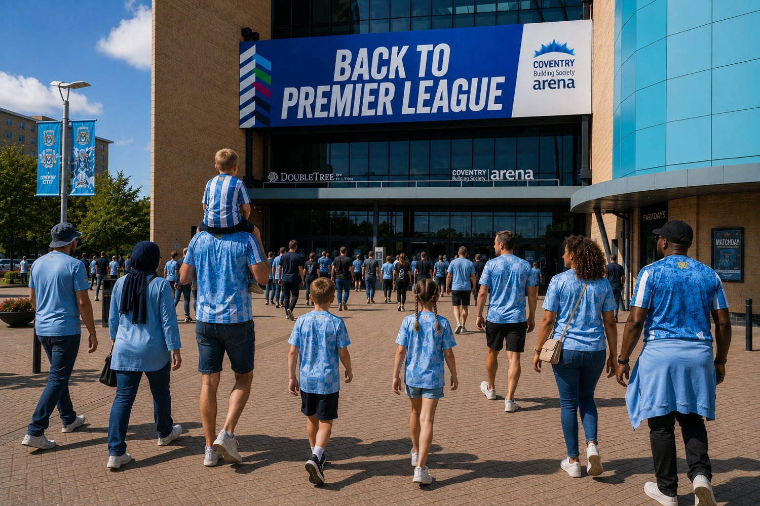 The Coventry Building Society Arena on a Premier League matchday